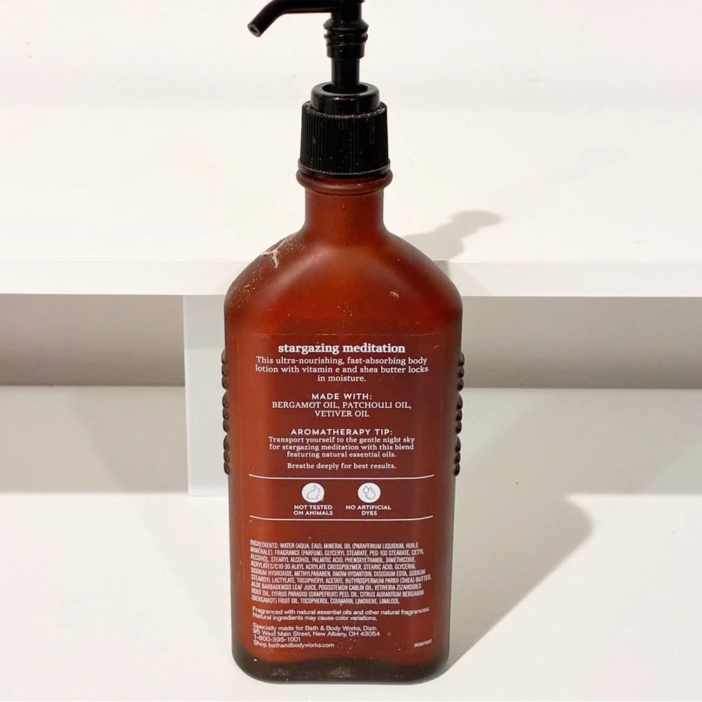 Bath & Body Works Stargazing Meditation‎ Body Lotion Bergamot Vetiver Patchouli